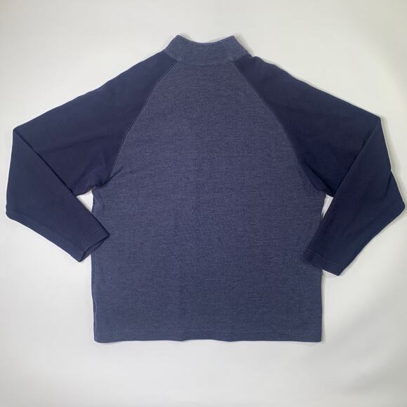 Columbia Sweatshirt Mens XL Extra Large Navy Vertex Half Zip Cotton Blend - Picture 8 of 10